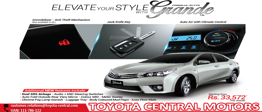 Toyota Central Motors | Pakistan's Largest Toyota 3's dealership in Karachi